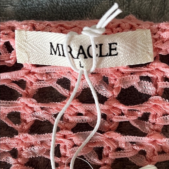 Miracle Pink Open-Knit Sweater NWT - Picture 3 of 8